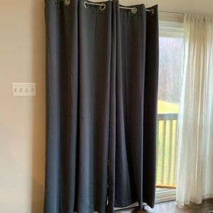 Gray Black out curtains
